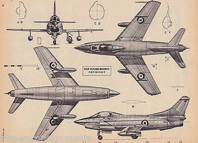 FIAT G91 VINTAGE SCALE PLAN SERIES GRAPHIC ART AVIATION PRINT - K-townConsignments