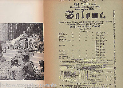 SALOME VINTAGE 1960s OPERA NEWS THEATRE PROGRAM MAGAZINE - K-townConsignments