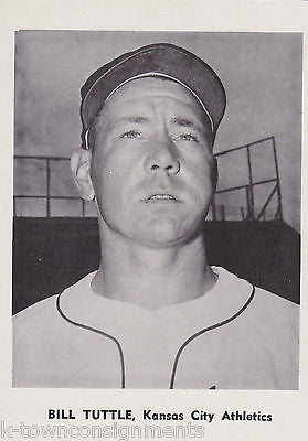BILL TUTTLE KANSAS CITY ROYALS MLB BASEBALL VINTAGE 1960s PHOTO CARD PRINT - K-townConsignments