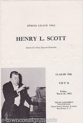 HENRY SCOTT PIANO HUMORIST VINTAGE MUSIC PROGRAM 1965 - K-townConsignments