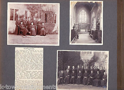 ENGLAND CHURCH INDIAN PRIESTS AUTOGRAPHS DOGS GOLF TENNIS ANTIQUE PHOTO ALBUM - K-townConsignments