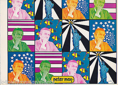 NY MAYOR LINDSAY STATUE OF LIBTERY VINTAGE PETER MAX GRAPHIC ART POSTER PRINT - K-townConsignments