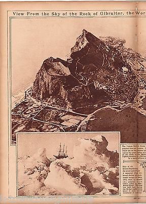 FRANCIS SCOTT KEY & ROCK OF GIBRALTER VINTAGE 1920s NEWS PHOTO POSTER PRINT - K-townConsignments