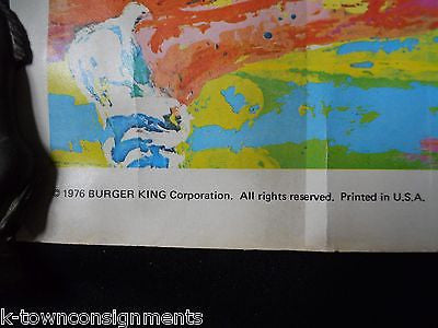 LEROY NEIMAN AMERICAN SPRINTERS RACE VINTAGE BURGER KING GRAPHIC ART POSTER 1976 - K-townConsignments