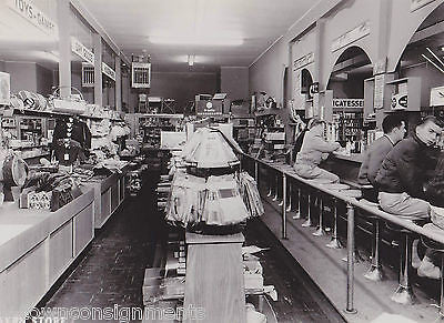 NEWARK NJ GENERAL STORE SODA SHOP VINTAGE INTERIOR ADVERTISING DISPLAY PHOTO - K-townConsignments