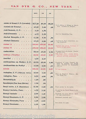 VAN DYK & CO PURFUMES SOAPS & TOILETRIES VINTAGE 1910 GRAPHIC SALES AD CATALOG - K-townConsignments
