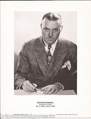 Kenneth Roberts American Author Vintage Portrait Gallery Poster Photo Print - K-townConsignments