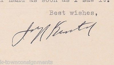 JOSEPH WOOD KRUTCH HENRY DAVID THOREAU BIOGRAPHER AUTOGRAPH SIGNATURE CARD - K-townConsignments