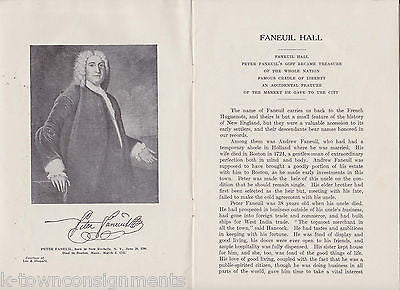 CRADLE OF LIBERTY FANEUIL HALL ANTIQUE HISTORY BOOK 1930s BOSTON MASSACHUSETTS - K-townConsignments