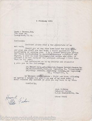 IRA THOMAS MEEK & THOMAS ADVERTISING AGENCY AUTOGRAPH SIGNED STATIONERY LETTER - K-townConsignments