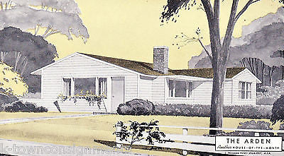 ARDEN FAMILY HOME DESIGN BY ARCHITECT L. MORGAN YOST VITAGE SALES AD PRINT - K-townConsignments