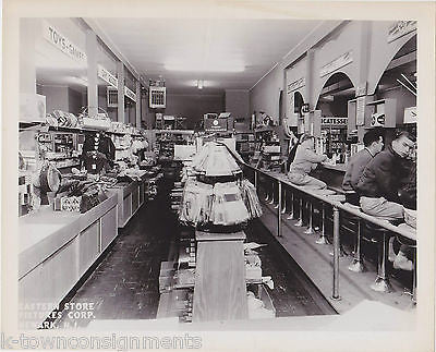 NEWARK NJ GENERAL STORE SODA SHOP VINTAGE INTERIOR ADVERTISING DISPLAY PHOTO - K-townConsignments