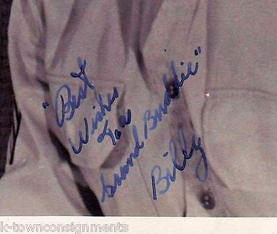 WWII US SOLDIER IN UNIFORM 'BILLY KING' VINTAGE AUTOGRAPH SIGNED PORTRAIT PHOTO - K-townConsignments