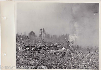 FIRING PRACTICE 27th DIVISION FORT McCLELLAN VINTAGE WWII MILITARY FILE PHOTO - K-townConsignments