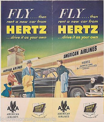 AMERICAN AIRLINES MERCURY GRAPHIC ADVERTISING BOARDING PACKET IN FLIGHT FLYERS - K-townConsignments