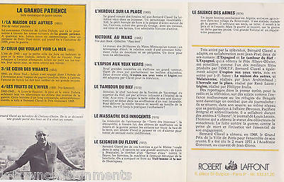 BERNARD CLAVEL FRENCH HUMANIST 'NIGHT WORKER' AUTHOR AUTOGRAPH SIGNED BROCHURE - K-townConsignments