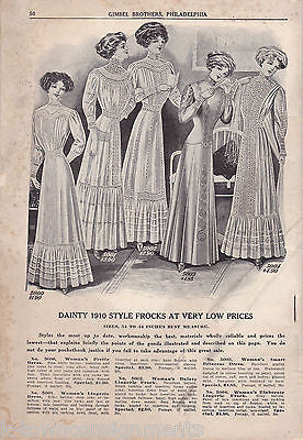 GIMBEL BROTHERS PHILADELPHIA ANTIQUE WOMEN'S GIRLS CLOTHING SALES CATALOG 1910 - K-townConsignments