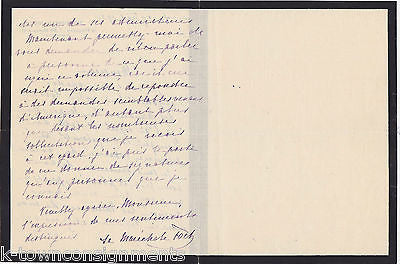 MADAME FOCH WIFE OF FAMED WWI GENERAL AUTOGRAPH SIGNED STATIONERY NOTE 1931 - K-townConsignments