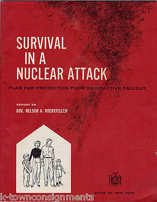 SURVIVAL IN A NUCLEAR ATTACK GRAPHIC PLAN FOR RADIOACTIVE FALLOUT BY ROCKEFELLER - K-townConsignments