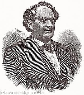 Phineas Taylor Barnum Showman Vintage Portrait Gallery Poster Sketch Print - K-townConsignments