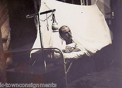 WOUNDED SOLDIER OLD MILITARY MEDICAL OPERATION TABLE VINTAGE PHOTO - K-townConsignments