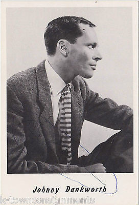 JOHN DANKWORTH JAZZ SAXOPHONE MUSICIAN VINTAGE AUTOGRAPH SIGNED PHOTO PRINT - K-townConsignments