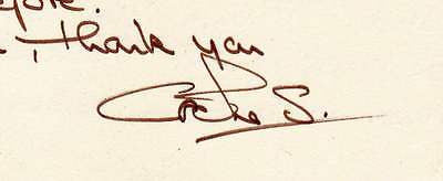 CAROLE SHELLEY WICKED BROADWAY THEATRE ACTRESS AUTOGRAPH SIGNED PERSONAL CARD - K-townConsignments