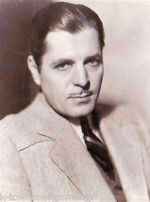 WARNER BAXTER ACTOR VINTAGE MGM STUDIO HEADSHOT PHOTO - K-townConsignments