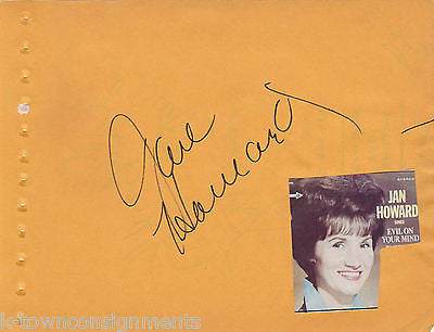 JAN HOWARD JIM ED CATES SISTER COUNTRY MUSIC SINGER VINTAGE AUTOGRAPH SIGNATURES - K-townConsignments
