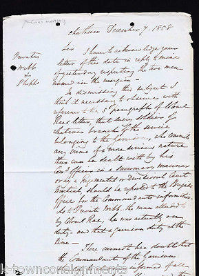 MAJOR GENERAL EYRE NOTTINGHAM SHERIFF ROYAL NAVY COURTS-MARTIAL LETTER 1895 - K-townConsignments