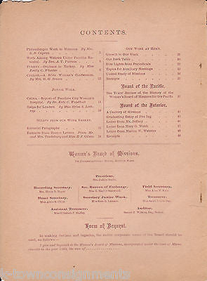 LIFE & LIGHT FOR WOMAN CHRISTIAN MISSIONARIES TO HINDUS 1901 CHURCH HISTORY BOOK - K-townConsignments