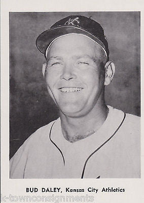 BUD DALEY KANSAS CITY ROYALS MLB BASEBALL VINTAGE 1960s PHOTO CARD PRINT - K-townConsignments