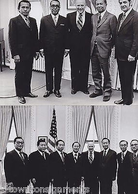 INDONESIAN DELEGATION AT THE WHITE HOUSE OFFICIAL VINTAGE WASHINGTON DC PHOTOS - K-townConsignments