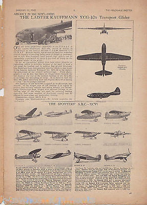 AEROPLANE SPOTTER VINTAGE WWII GRAPHIC MILITARY AVIATION MAGAZINE JAN 1945 - K-townConsignments
