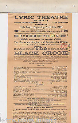 AGNES DE MILLE THE BLACK CROOK VINTAGE 1920s LYRIC THEATRE NY THEATRE AD FLYER - K-townConsignments