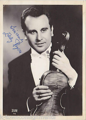 EDDY ROGERS VIOLIN MUSICIAN AUTOGRAPH SIGNED PHOTO - K-townConsignments