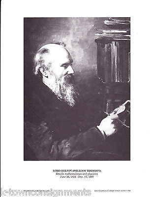 Lord Kelvin (William Thomson) Bristish Mathematician & Physicist Vintage Print - K-townConsignments