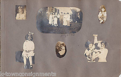 LITTLE RASCAL BOYS & GIRLS PLAYING ANTIQUE SNAPSHOT PHOTOS 1914 - K-townConsignments
