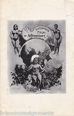 UNTRODDEN FIELDS OF ANTHROPOLOGY ANTIQUE WOMEN OF WORLD CULTURES PHOTO BOOKLET - K-townConsignments