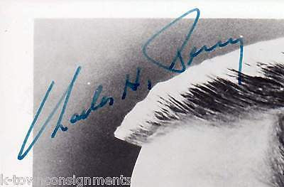 CHARLES PERCY ILLINOIS SENATOR BELL & HOWELL PRESIDENT AUTOGRAPH SIGNED PHOTO - K-townConsignments