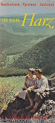 TYSKLAND GERMANY VINTAGE GRAPHIC ADVERTISING TRAVEL MAP - K-townConsignments