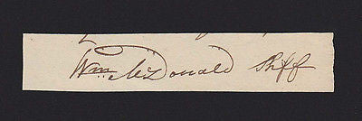 BILL McDONALD TEXAS RANGER ROOSEVELT PRESIDENT BODY GUARD AUTOGRAPH SIGNATURE - K-townConsignments