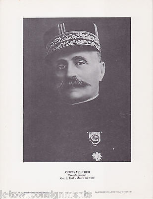 Ferdinand Foch French General Vintage Portrait Gallery Poster Photo Print - K-townConsignments
