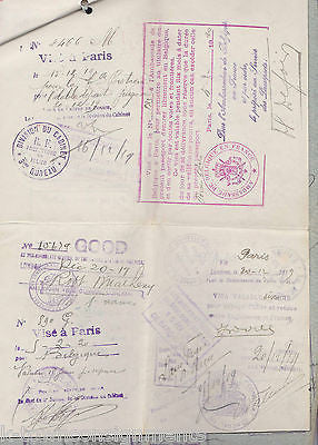 SAN FRANCISCO EARTHQUAKE SURVIVOR VINTAGE UNITED STATES PASSPORT - MEXICO EUROPE - K-townConsignments