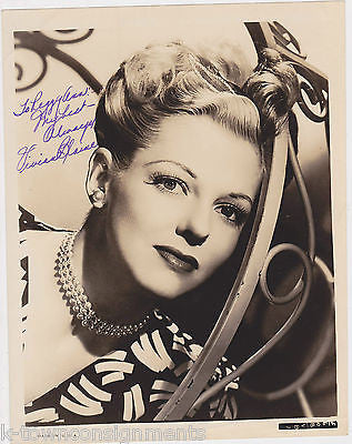 VIVIAN BLAINE GUYS & DOLLS SINGER ACTRESS VINTAGE AUTOGRAPH SIGNED STUDIO PHOTO - K-townConsignments