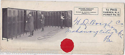 JEFFERIS PRESSED STEEL LOCKERS VINTAGE INDUSTRIAL GRAPHIC SALES AD BROCHURE - K-townConsignments