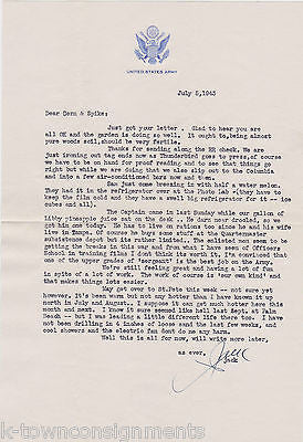 JACK BRYAN WWII CARTOONIST VINTAGE AUTOGRAPH SIGNED ARMY STATIONERY LETTER 1943 - K-townConsignments
