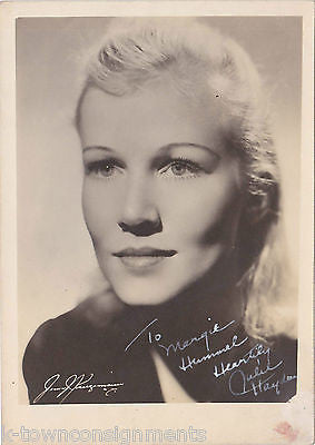 JULIE HAYDON EARLY STAGE & FILM ACTRESS ORIGINAL AUTOGRAPH SIGNED STUDIO PHOTO - K-townConsignments