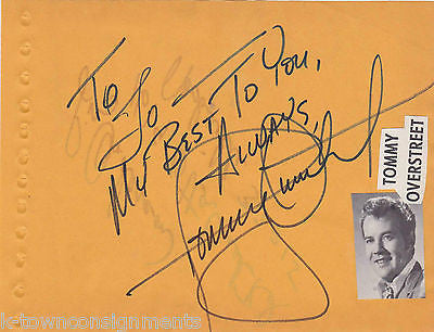 TOMMY OVERSTREET & LIZ ANDERSEN MUSIC SINGERS VINTAGE AUTOGRAPH SIGNATURES - K-townConsignments