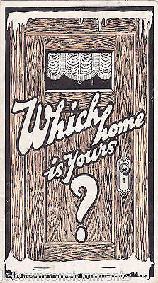 CALORIC PIPELESS FURNACES VINTAGE 1920s ART DECO GRAPHIC ART ADVERTISING FLYER - K-townConsignments